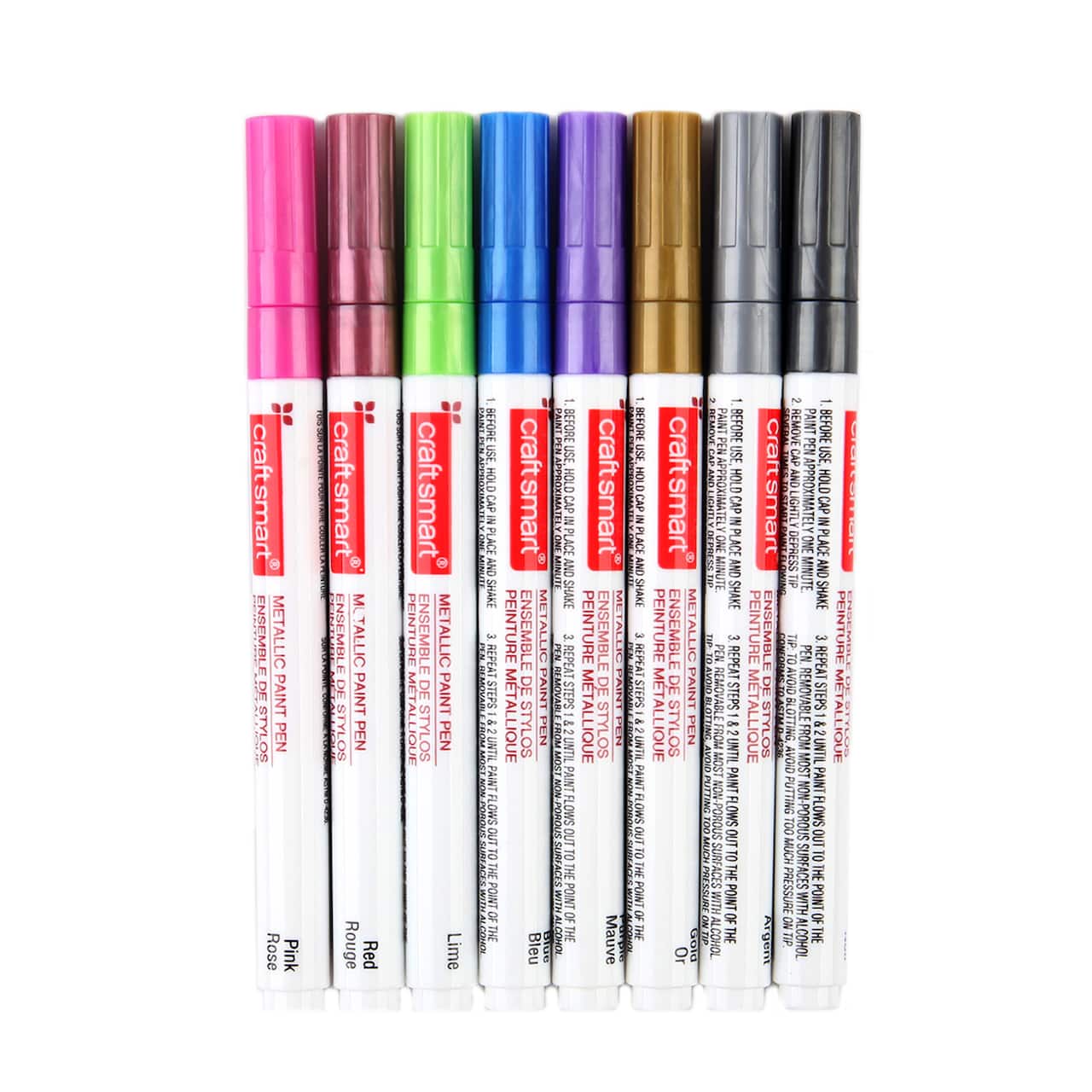 8 Color Metallic Fine Line Paint Pen Set by Craft Smart®
